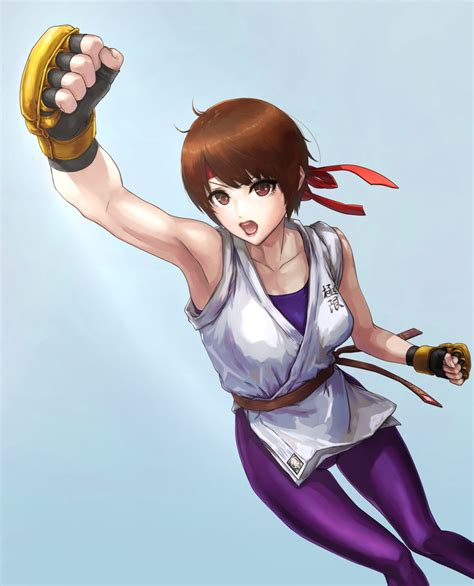 yuri sakazaki the king of fighters and 3 more drawn by l g