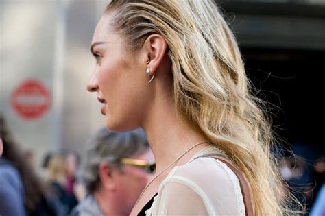 The Power Of Piercings Candice Swanepoel Claw Earrings Piercings