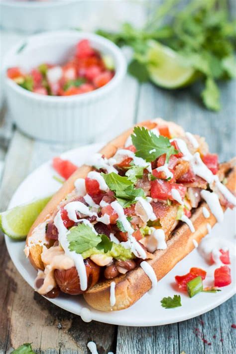 Your favorite bun or flat bread. Sonoran Hot Dog - Oh Sweet Basil
