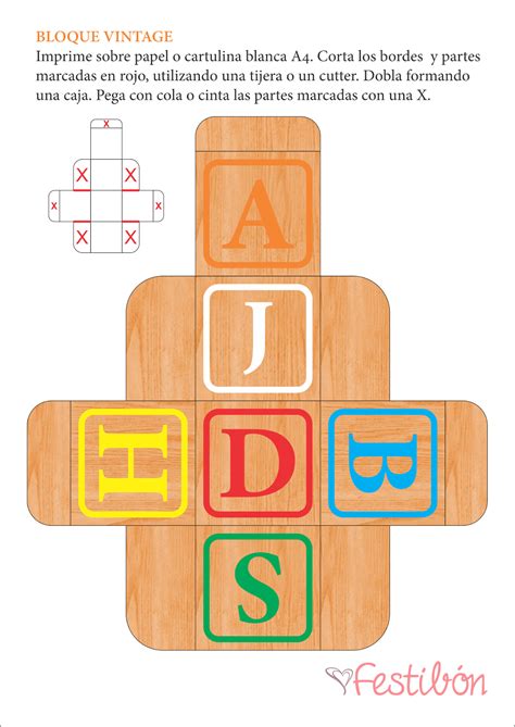 En esta nota te diremos cómo pasarla bien junto a las invitadas con 12 divert. DIY Bloques Vintage - Adornos para Baby Shower | Juegos de ...