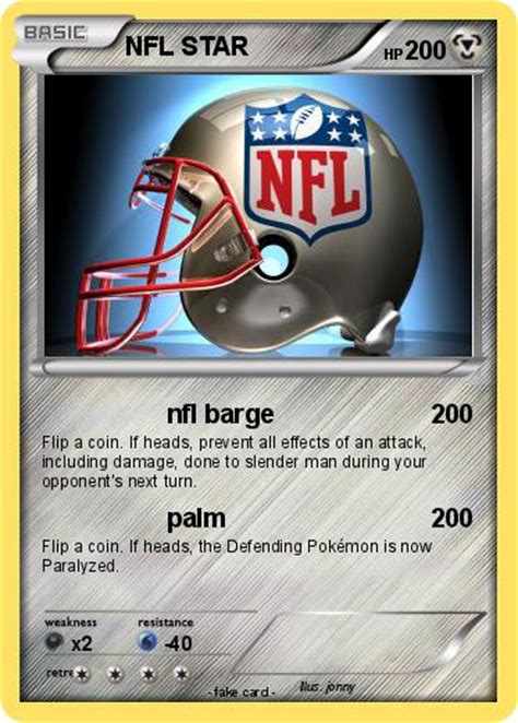 Being a football fan is extra rewarding with the nfl extra points credit card. Pokémon NFL STAR - nfl barge - My Pokemon Card