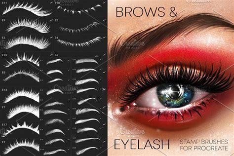 Do you love to use procreate brushes for your ultimate design project? ad : Procreate Eye & Brows brushes Makeup by sundrameda on ...
