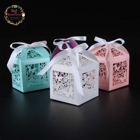 Rustic wedding decorations, wedding supplies, party decorations hooraydays 4.5 out of 5 stars (19,782). Big Heard Love 50pcs Laser Cut Butterfly wedding favor box ...