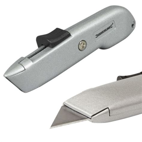Silverline Auto Safety Knife Automatic Retractable Stanley Knife Ct11