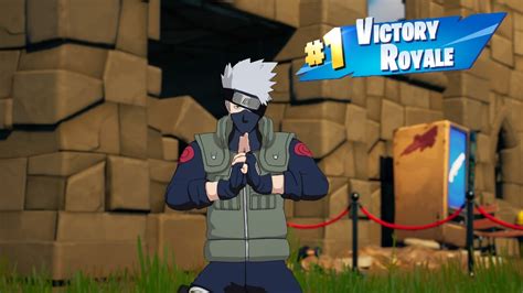 New Kakashi Hatake Skin Gameplay Solo Victory Royale Fortnite