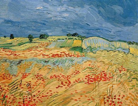 Van Gogh Fields With Blooming Poppies Vincent Van Gogh As Art Print