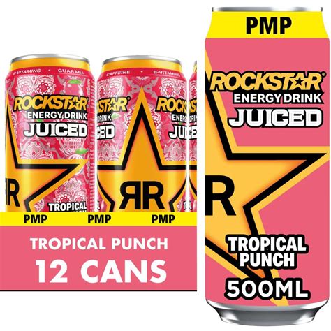 Rockstar Energy Drink Juiced Tropical Punch 12 X 500ml Best One