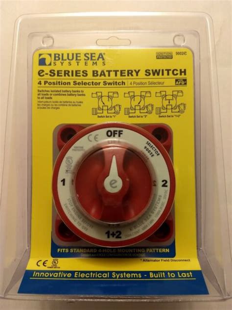 Blue Sea Systems E Series Selector Battery Switch With Afd Ebay