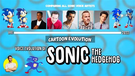 Voice Evolution Of SONIC THE HEDGEHOG Years Compared Explained CARTOON EVOLUTION YouTube