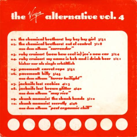 The Virgin Alternative Vol 4 1999 Cardboard Sleeve Cd Discogs