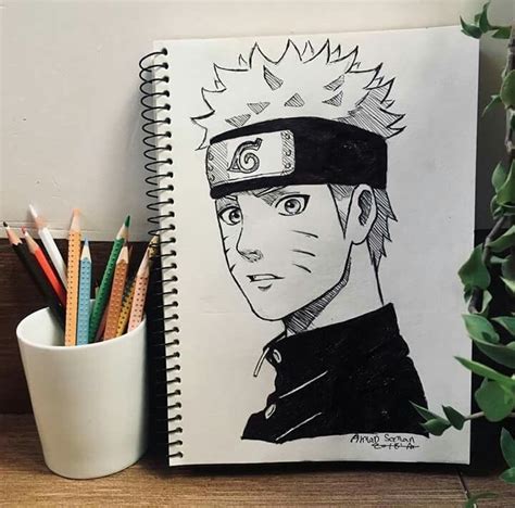 Anime Pencil Naruto Drawing Easy Musingsandotherfroufrou