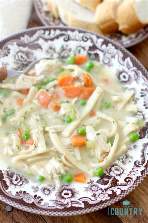 Creamy Chicken Noodle Stew The Country Cook Recipe Chicken Noodle Creamy Chicken Country