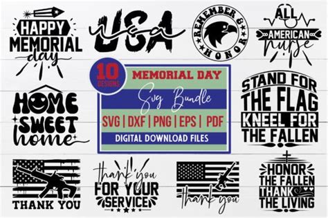 Memorial Day Svg Design Bundle Graphic By Belysvgbundlefiles · Creative