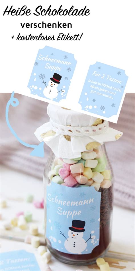 .etikett schneemannsuppe schneemannsuppe druckvorlagen fur weihnachten etiketten die konferenz ist öffentlich und die teilnahme kostenlos. Heiße Schokolade im Glas selber machen: Originelle DIY ...