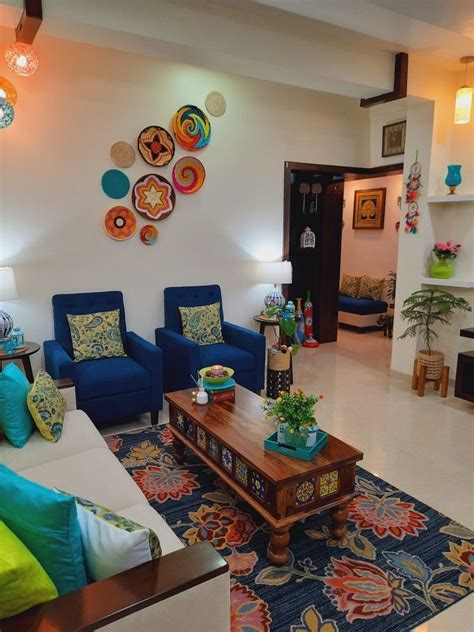 Indian Living Room Decor Colourful Living Room Decor Indian Room