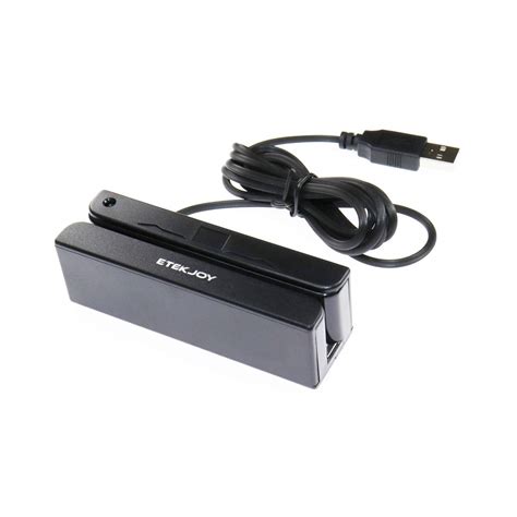 Maybe you would like to learn more about one of these? ETEKJOY USB 3-Track Magnetic Stripe Card Reader POS Credit Card Reader Swiper MagStripe Swipe ...