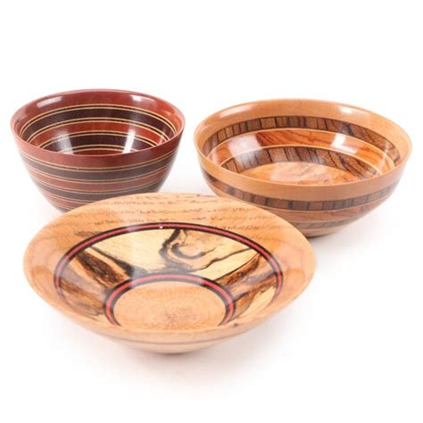 Jim Mcphail Hand Turned Miniature Wooden Bowls 20012003 In