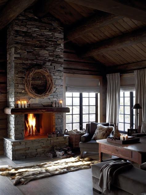 Charming Cabin With The Spirit Of The Mountains Home Fireplace Cozy