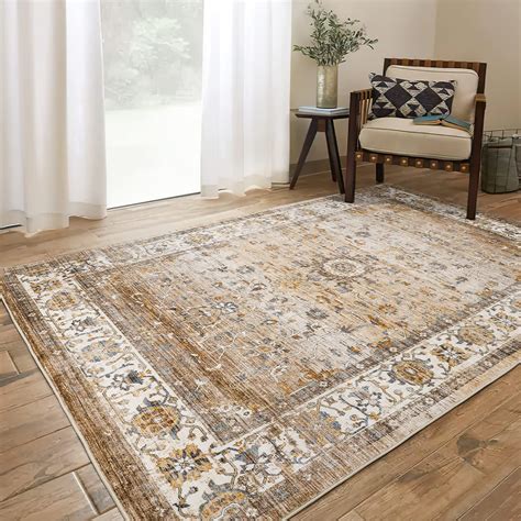 Befbee 9x12 Area Rugultra Thin Washable Rugs For Living