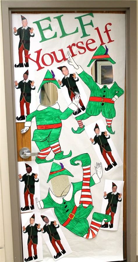 Image Result For Elf Yourself Door Decoration Christmas Cubicle