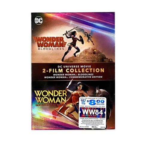 Dvd 2 Film Collection Dc Wonder Woman Bloodlines And Commemorative
