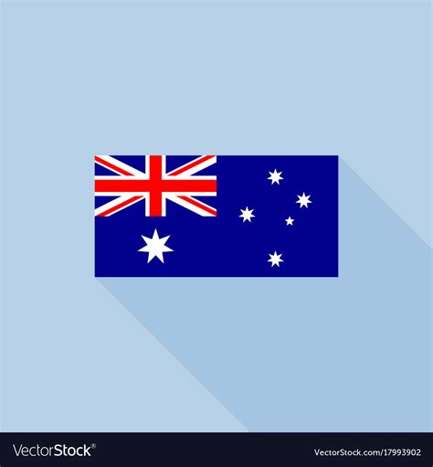 australia flag in official proportions royalty free vector