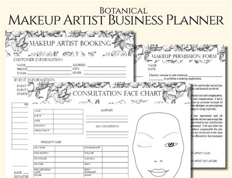 Makeup Artist Client Consultation Form