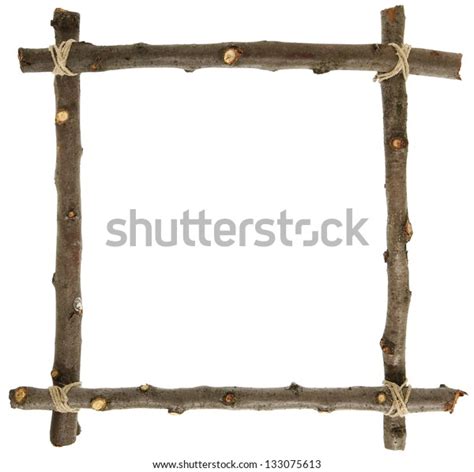 Frame Wooden Twigs Stock Photo Edit Now 133075613