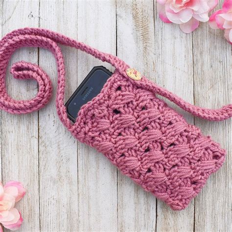 Digital Crochet Phone Bag Pattern Crossbody Phone Bag Instructions