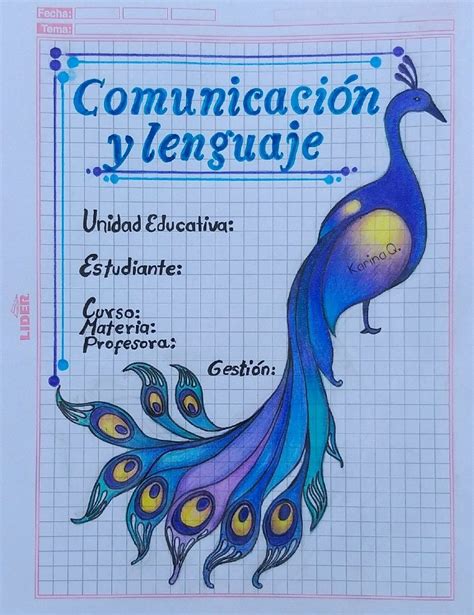 Caratula De Comunicación Y Lenguaje Book Cover Page Design Book