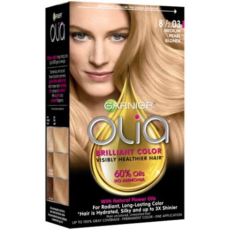 Garnier Olia Oil Powered Permanent Medium Pearl Blonde Hair Color Ct