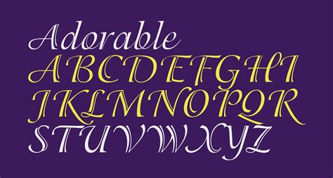 Adorable Free Font What Font Is