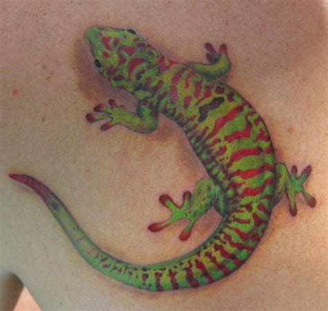 Colorful Gecko By Thomas Kynst Tattoonow