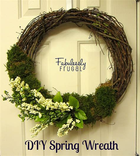 Diy Spring Flower And Moss Wreath