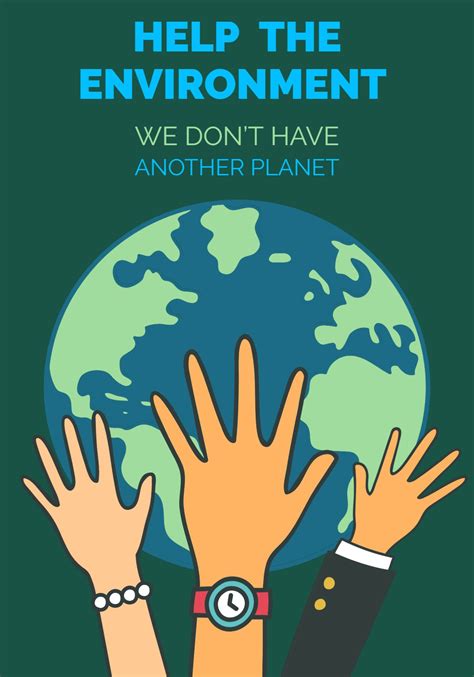 Help The Environment Poster Template Mediamodifier