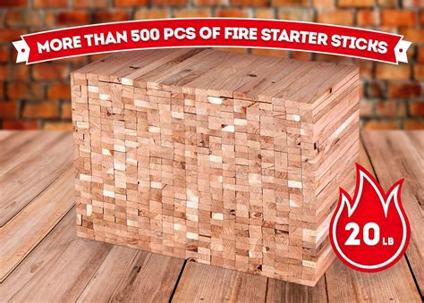 Kindling Wood Sticks 500pc Fire Starter Firewood For Campfires