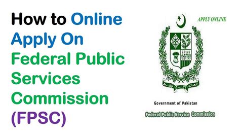 How To Online Apply On Federal Public Services Commission Jobs Fpsc