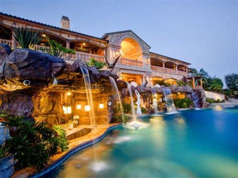 388 Million Stunning Mansion In Los Angeles California Waterfall