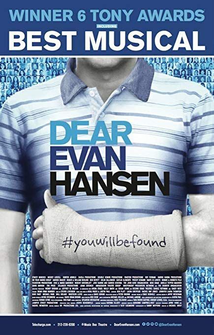 Universal announced friday that its upcoming film adaptation of the broadway musical dear evan hansen's newly announced release date means that it's one of several broadway adaptations scheduled to hit theaters in 2021: Dear Evan Hansen Movie in the Works; Stephen Chbosky May Direct | Collider
