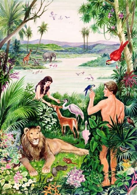 Adam Dan Hawa Di Taman Eden Free Image Download