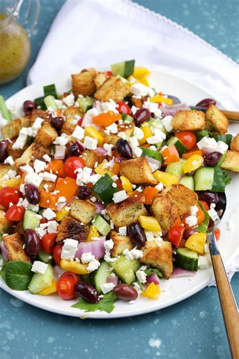 Greek Panzanella Salad Recipe Girl