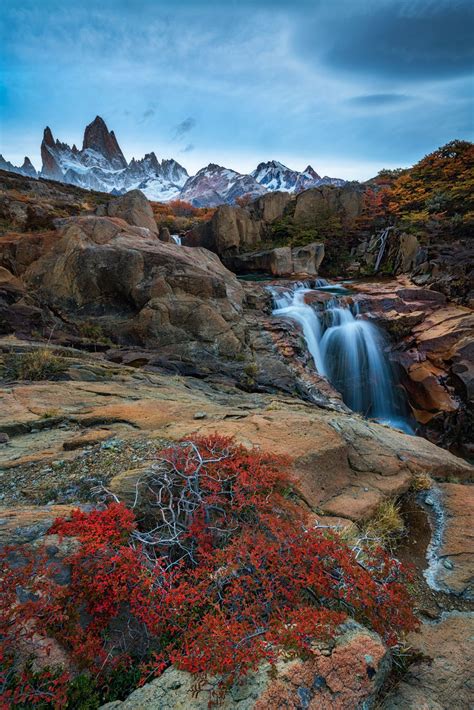 Patagonia Landscape Landscape Waterfall Patagonia