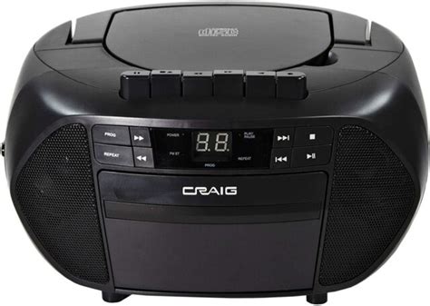 New Craig Cd Boombox Cassette Playerrecorder Amfm Radio Led Display