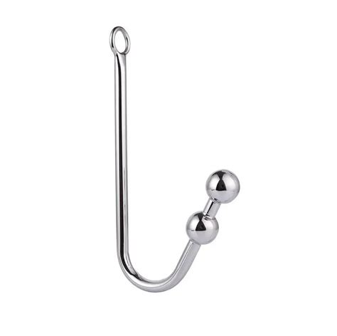 Stainless Steel Anal Hook Butt Plug Dilator Curved Hook Anal Prostate