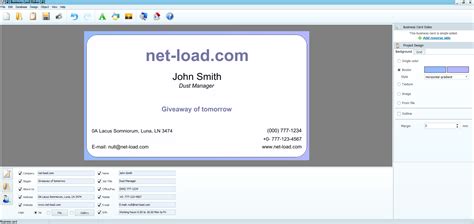 It is just as simple as a few clicks of a button. Giveaway: Business Card Maker v9.0 for Free | NET-LOAD