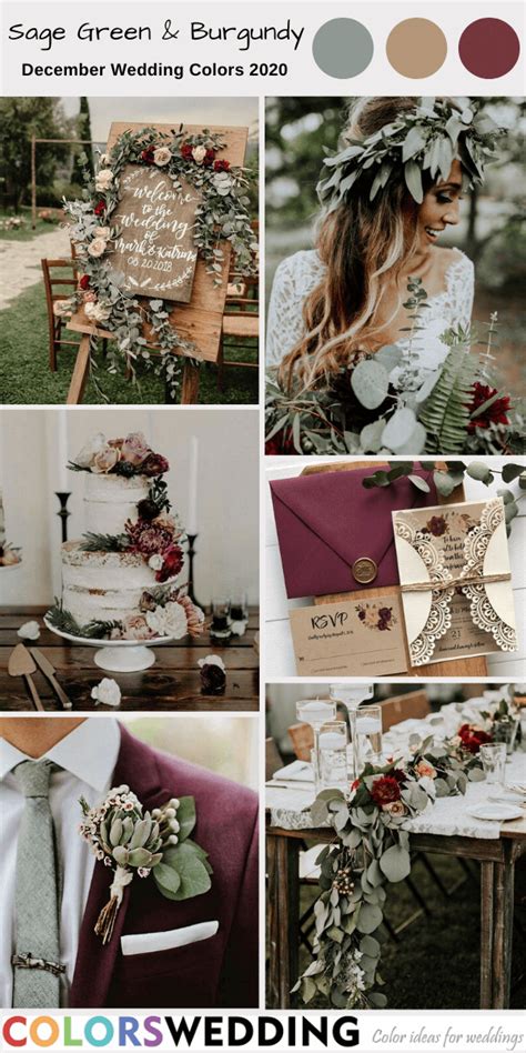 Top 8 December Wedding Color Combos For 2020 December Wedding Colors