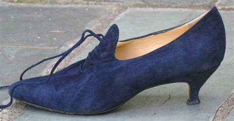 Vintage Womens Designer Blue Suede Shoes Barneys New Y Flickr
