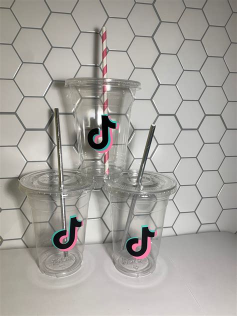 Tiktok Party Cups Tik Tok Birthday Tiktok Party Supplies Etsy