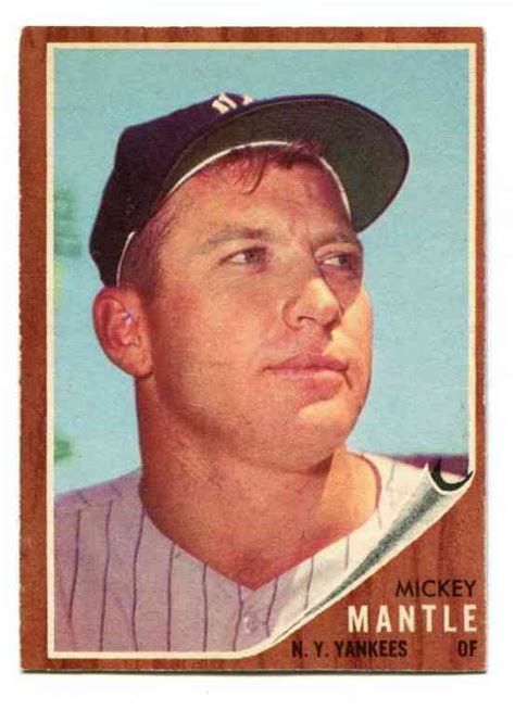 1962 Topps 200 Mickey Mantle Yankees