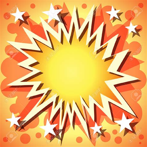Comic Book Explosion Background Clip Art Library